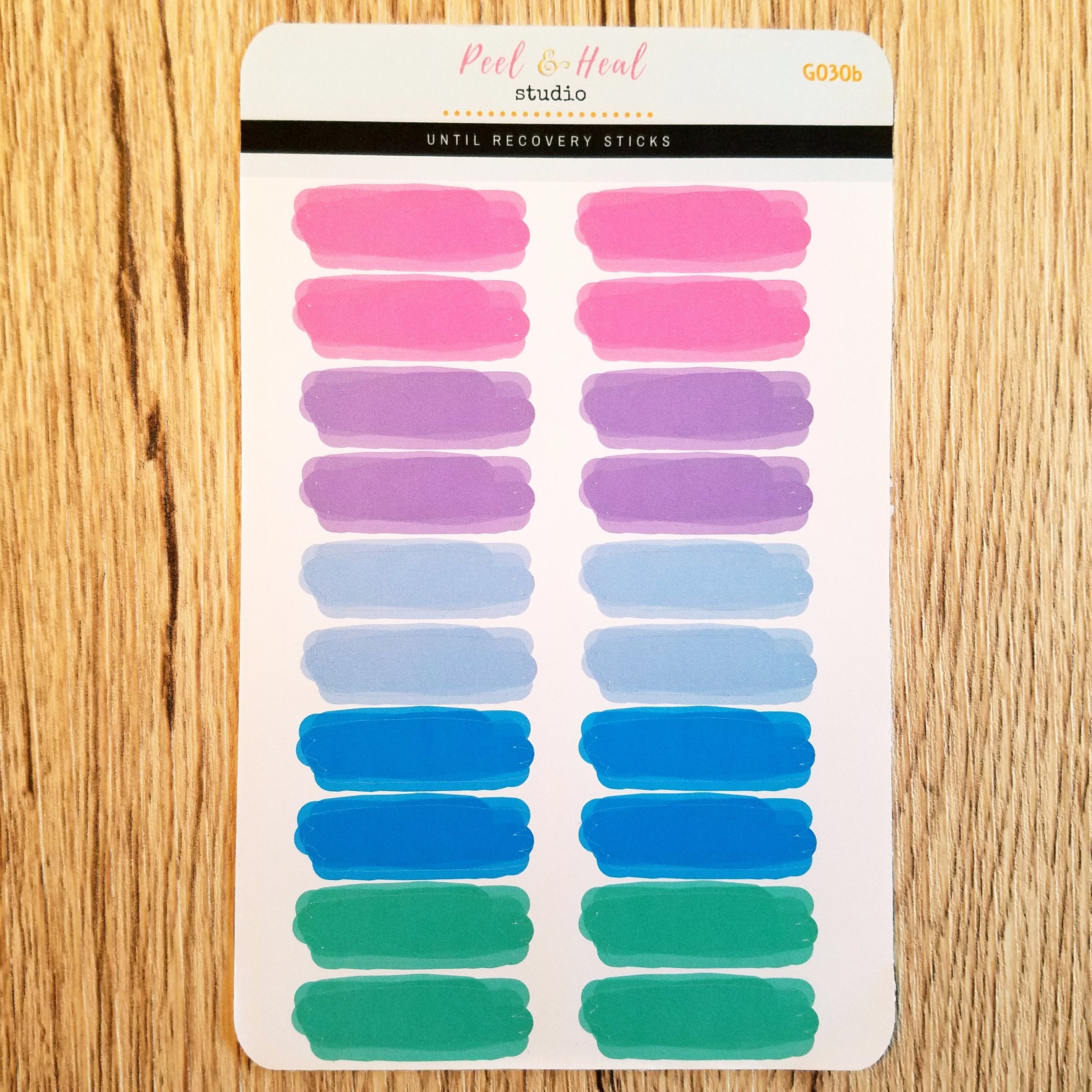 Thin Watercolor Splashes - 4 color options