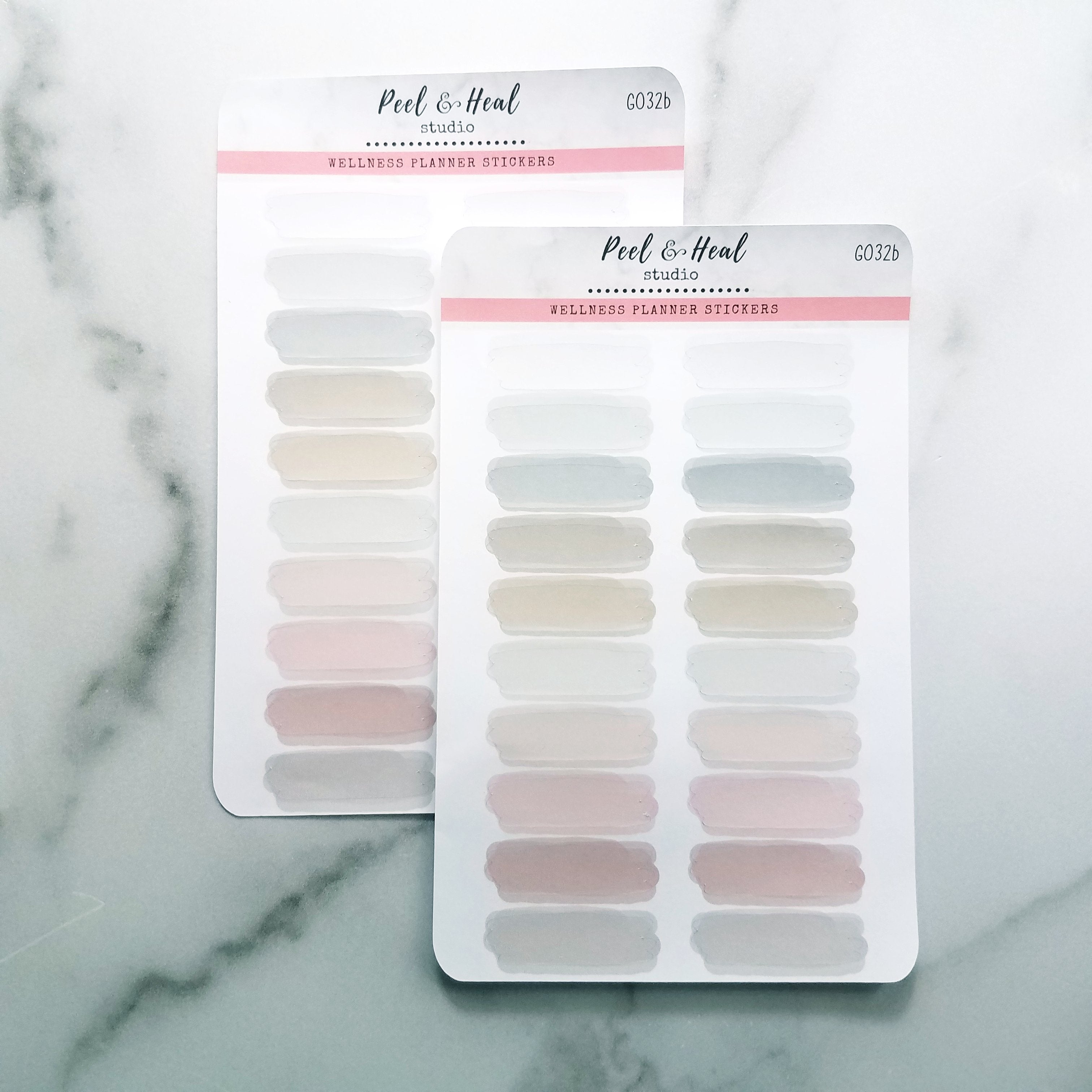Thin Watercolor Splashes - 4 color options
