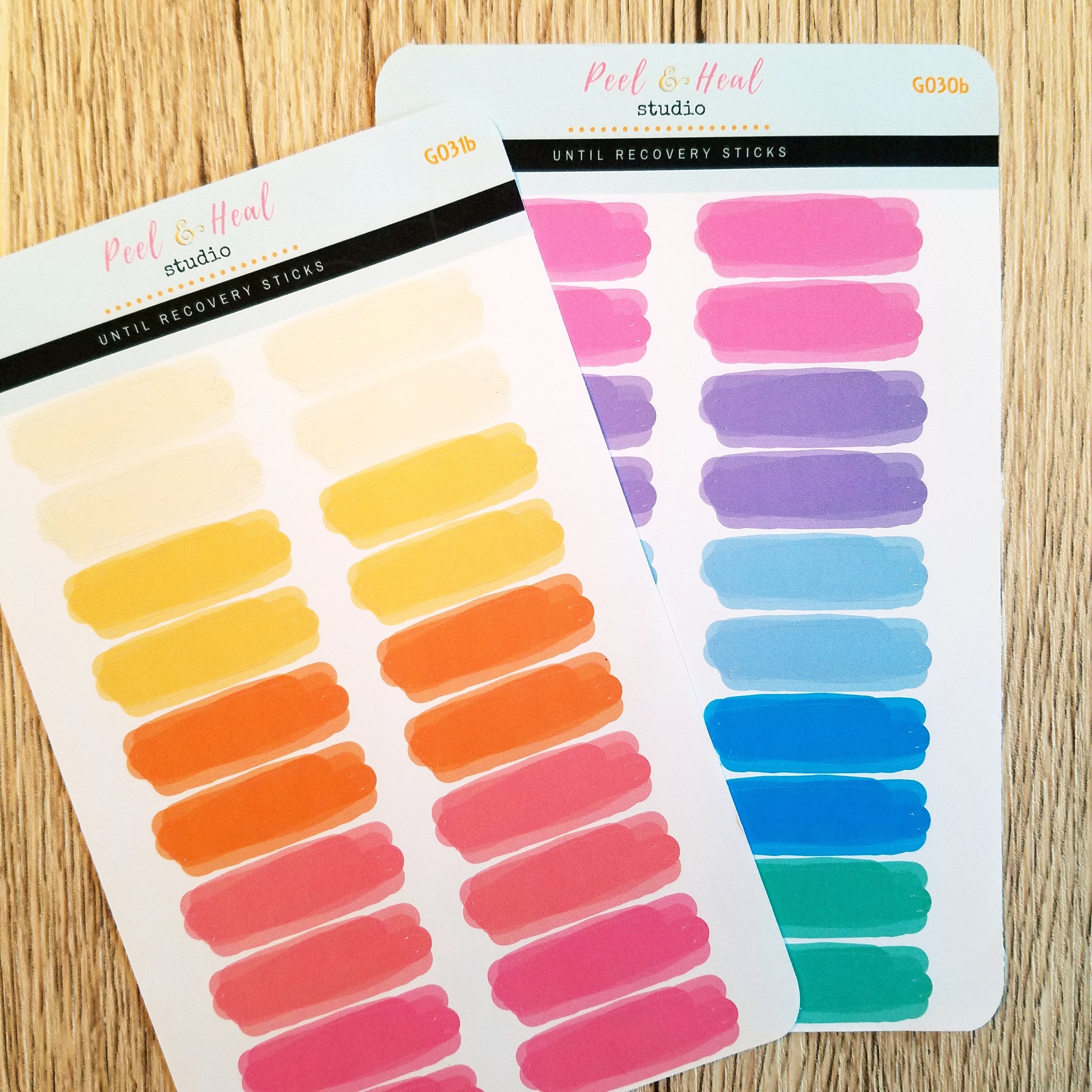 Thin Watercolor Splashes - 4 color options