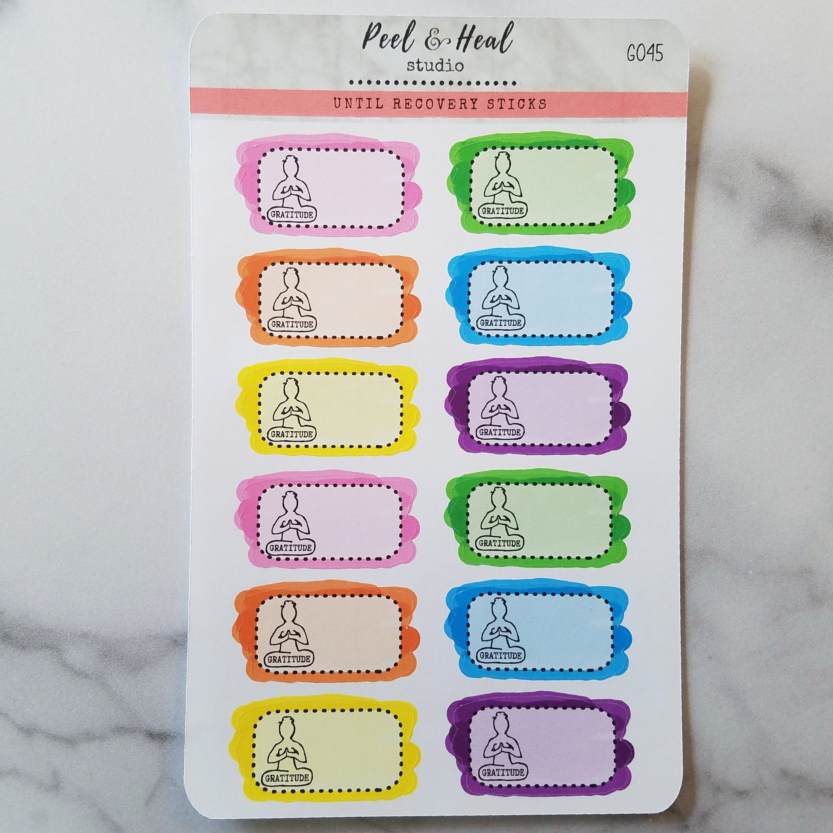 Watercolor Gratitude Boxes