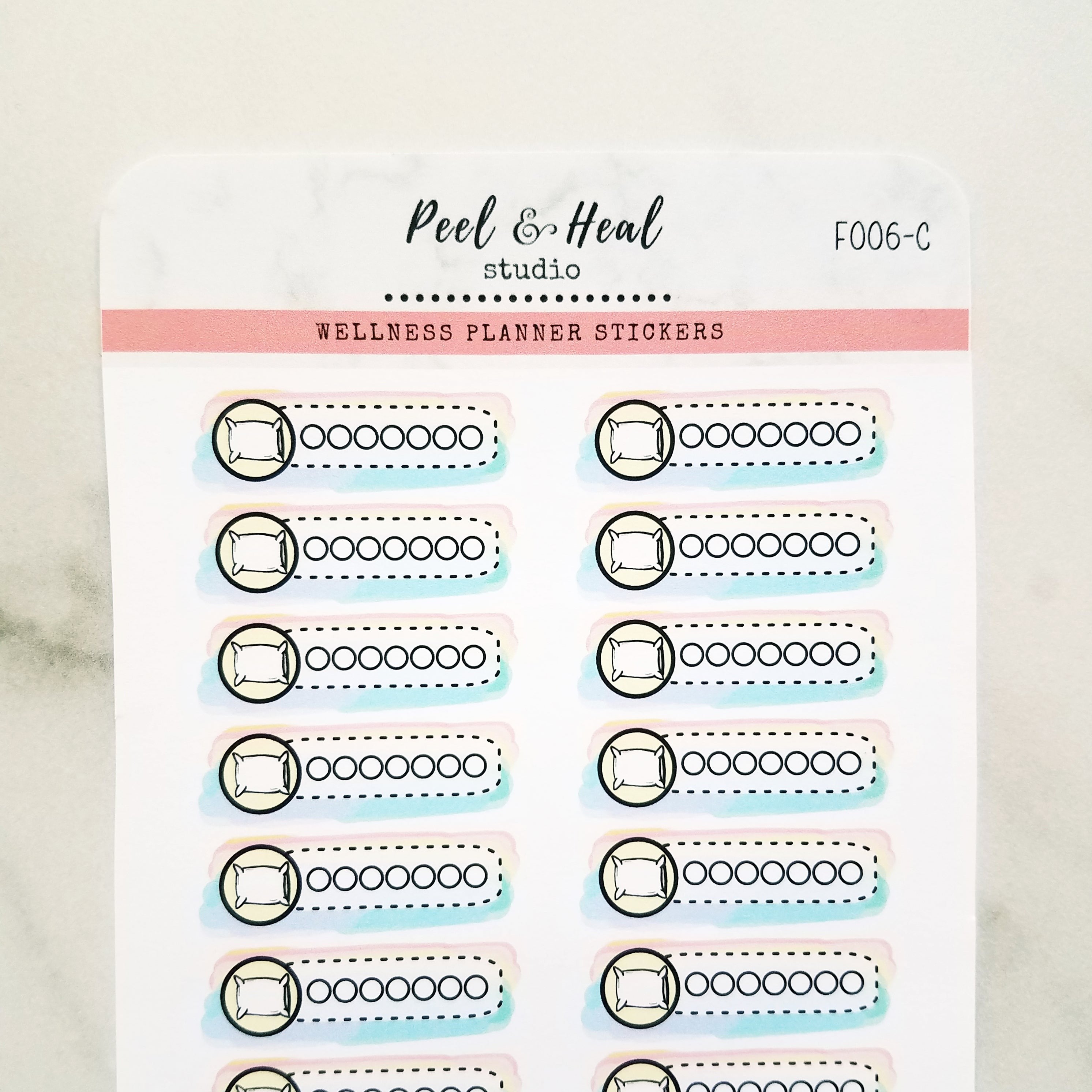 Weekly Healthy Habit Trackers (choose your symbol!)