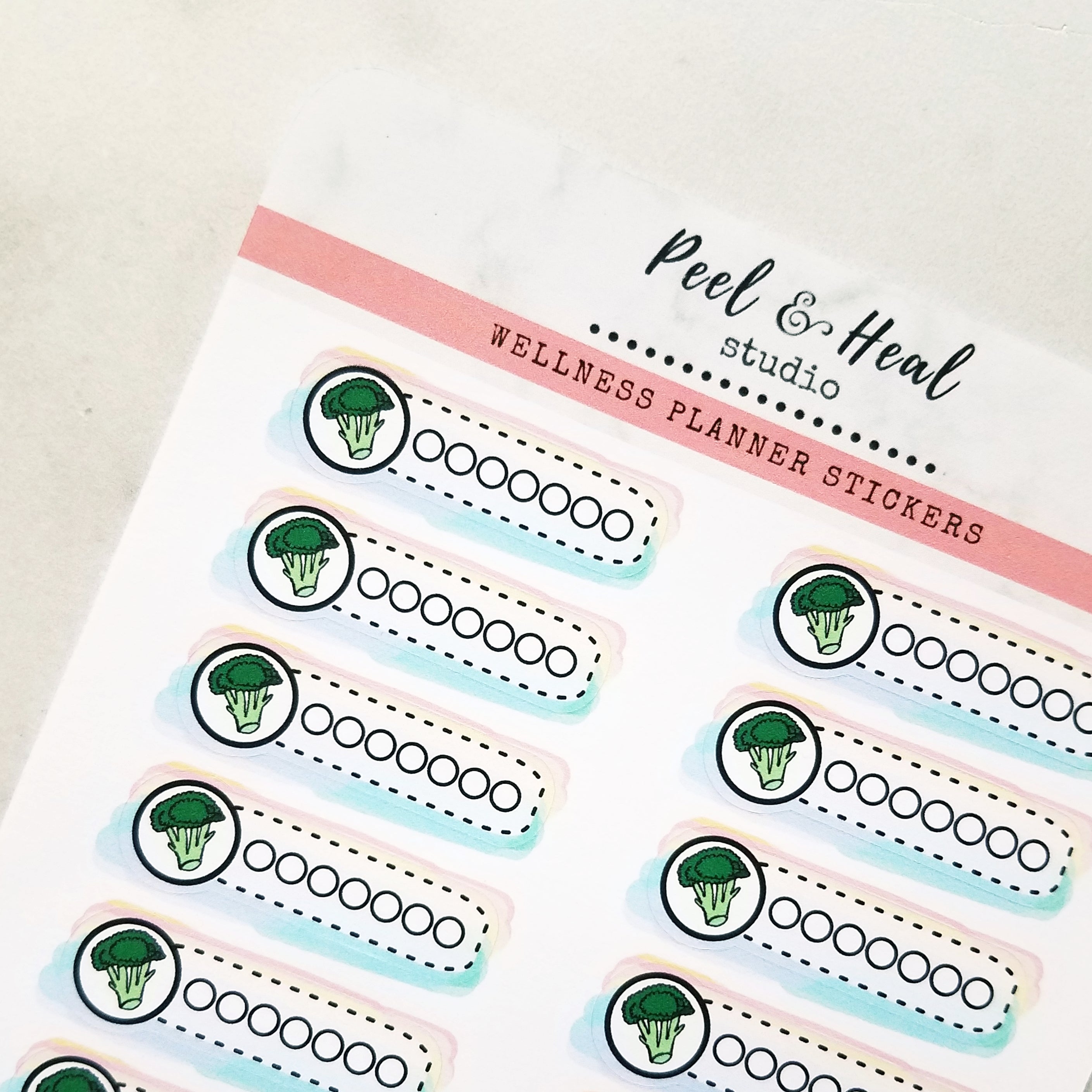 Weekly Healthy Habit Trackers (choose your symbol!)