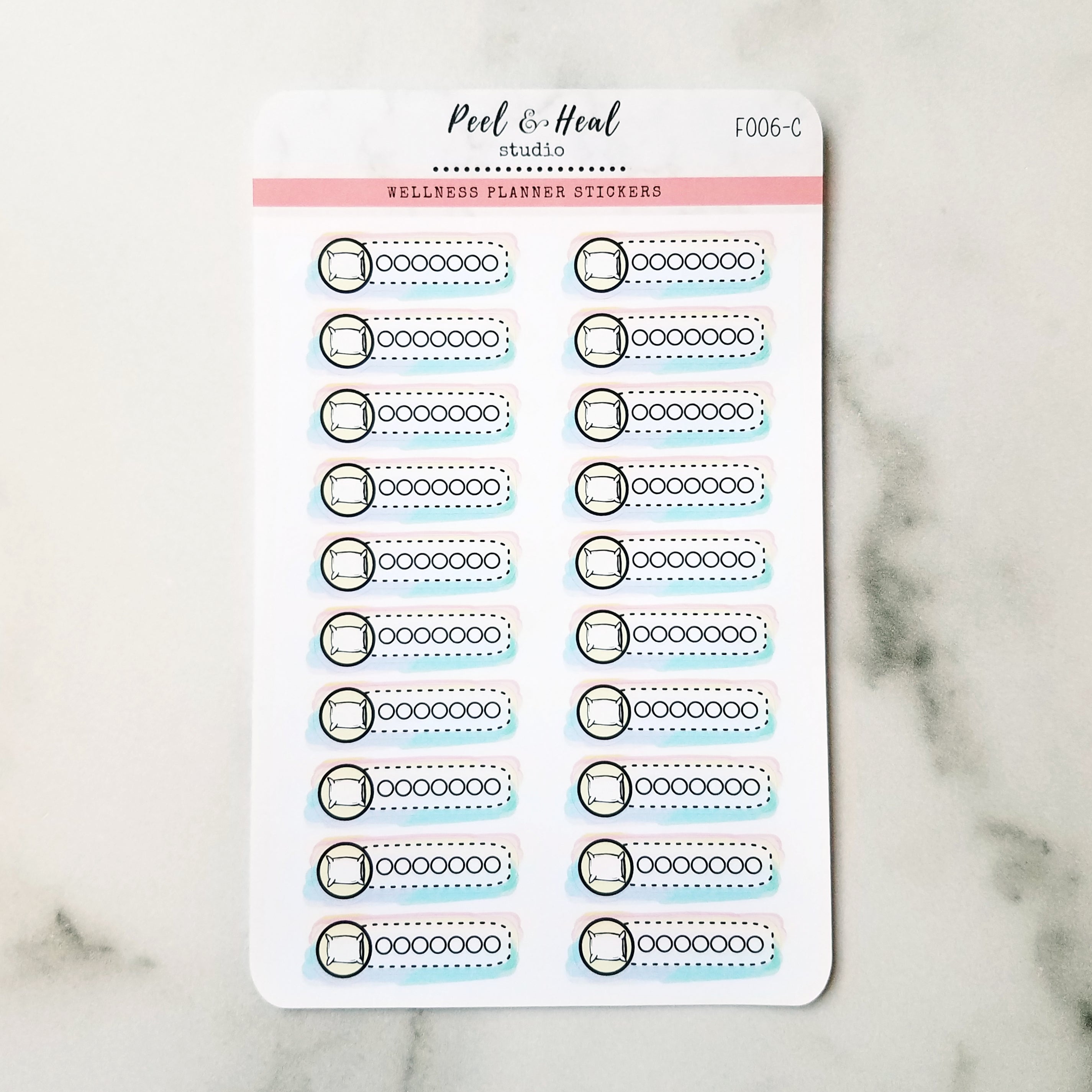 Weekly Healthy Habit Trackers (choose your symbol!)