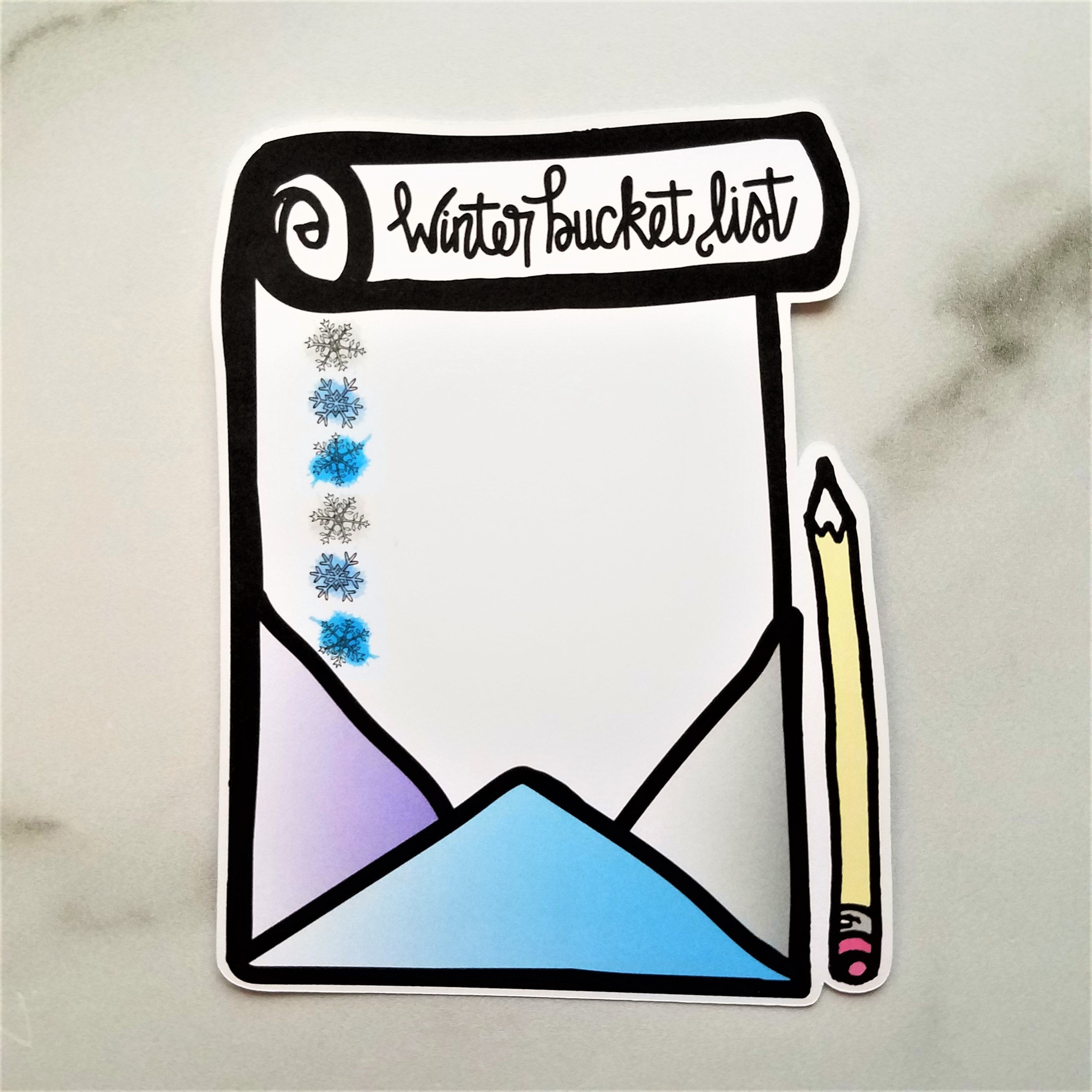 Winter Bucket List Die Cut - Peel & Heal Studio-Die Cut