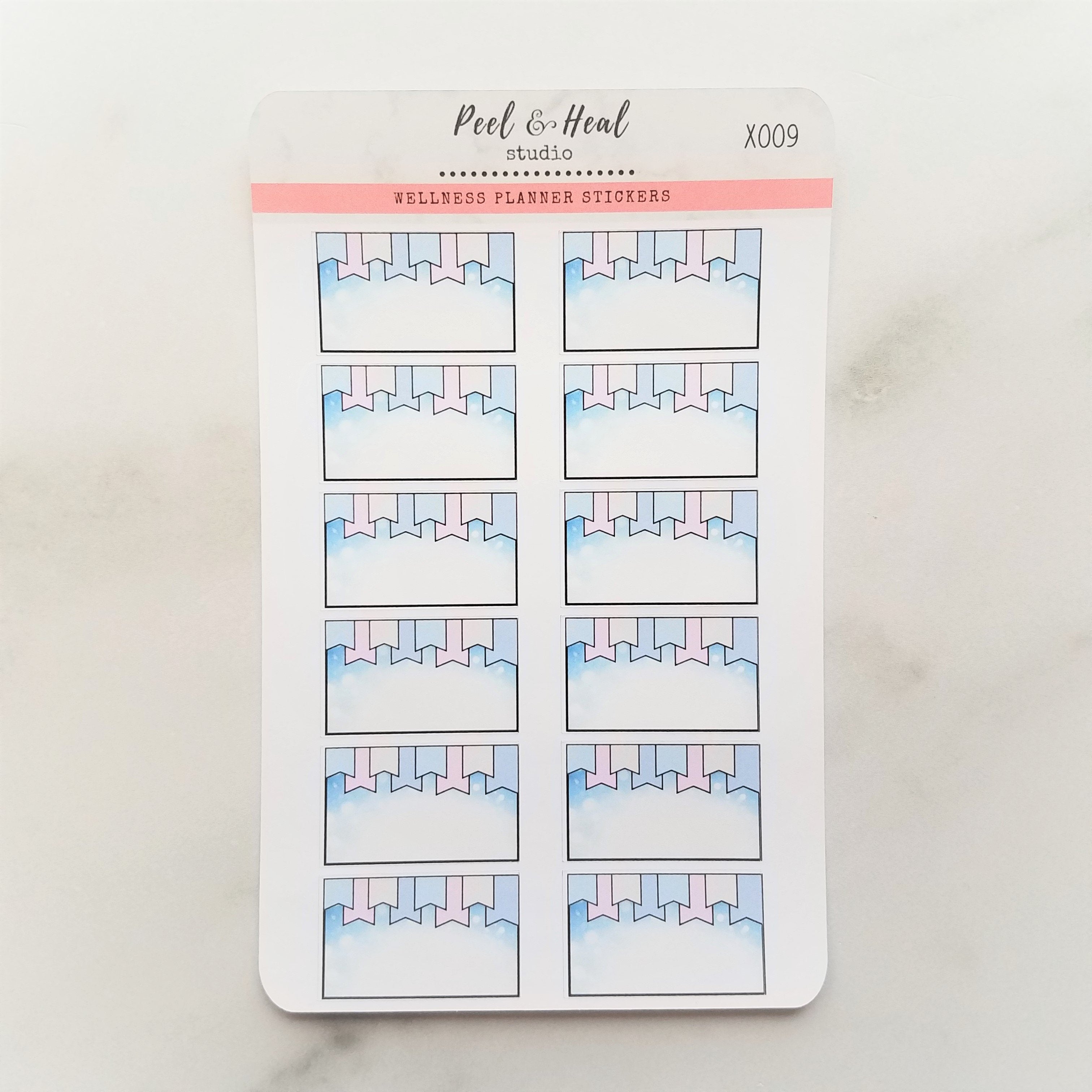 Winter Decorative Half-Box Planner Stickers - Peel & Heal Studio-Stickers