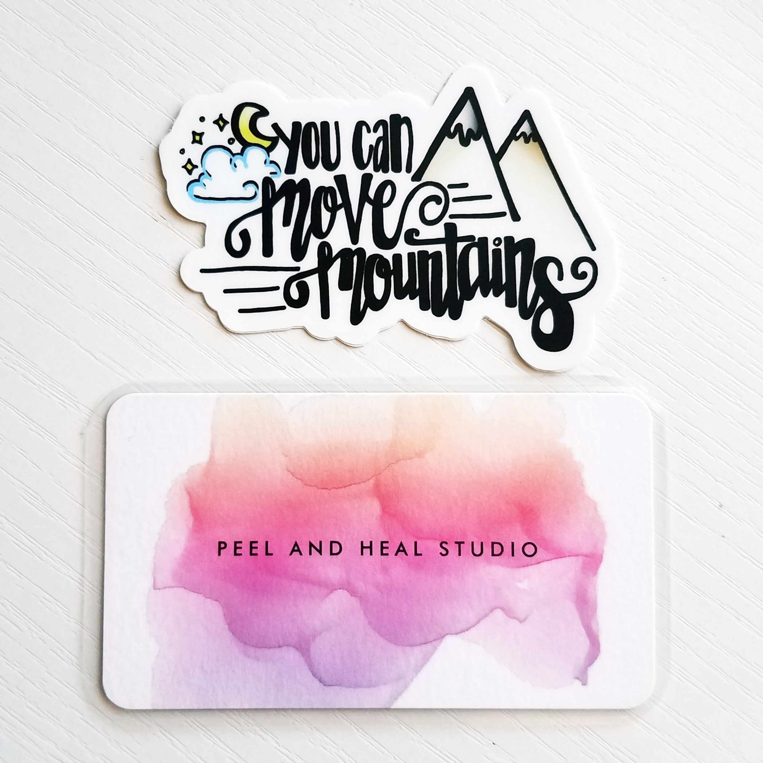 You Can Move Mountains Hand-Drawn Decal