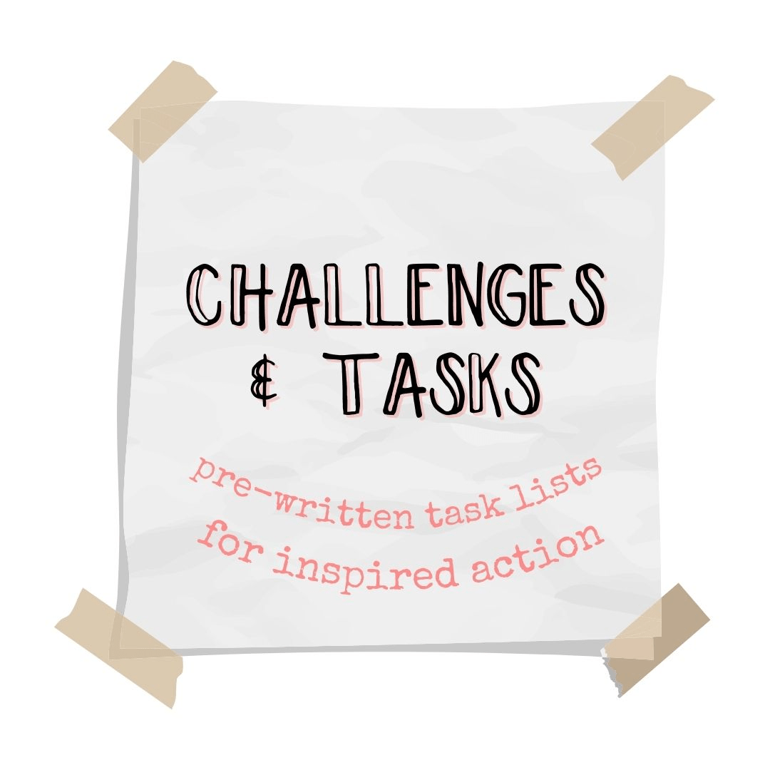 Challenges & Tasks | Peel & Heal Studio Task Stickers