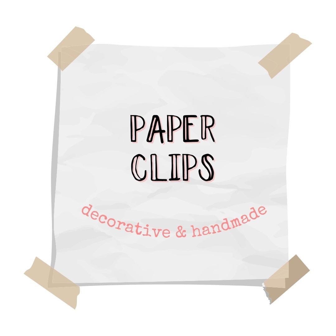 Peel & Heal Studio Decorative Handmade Paper / Planner Clips