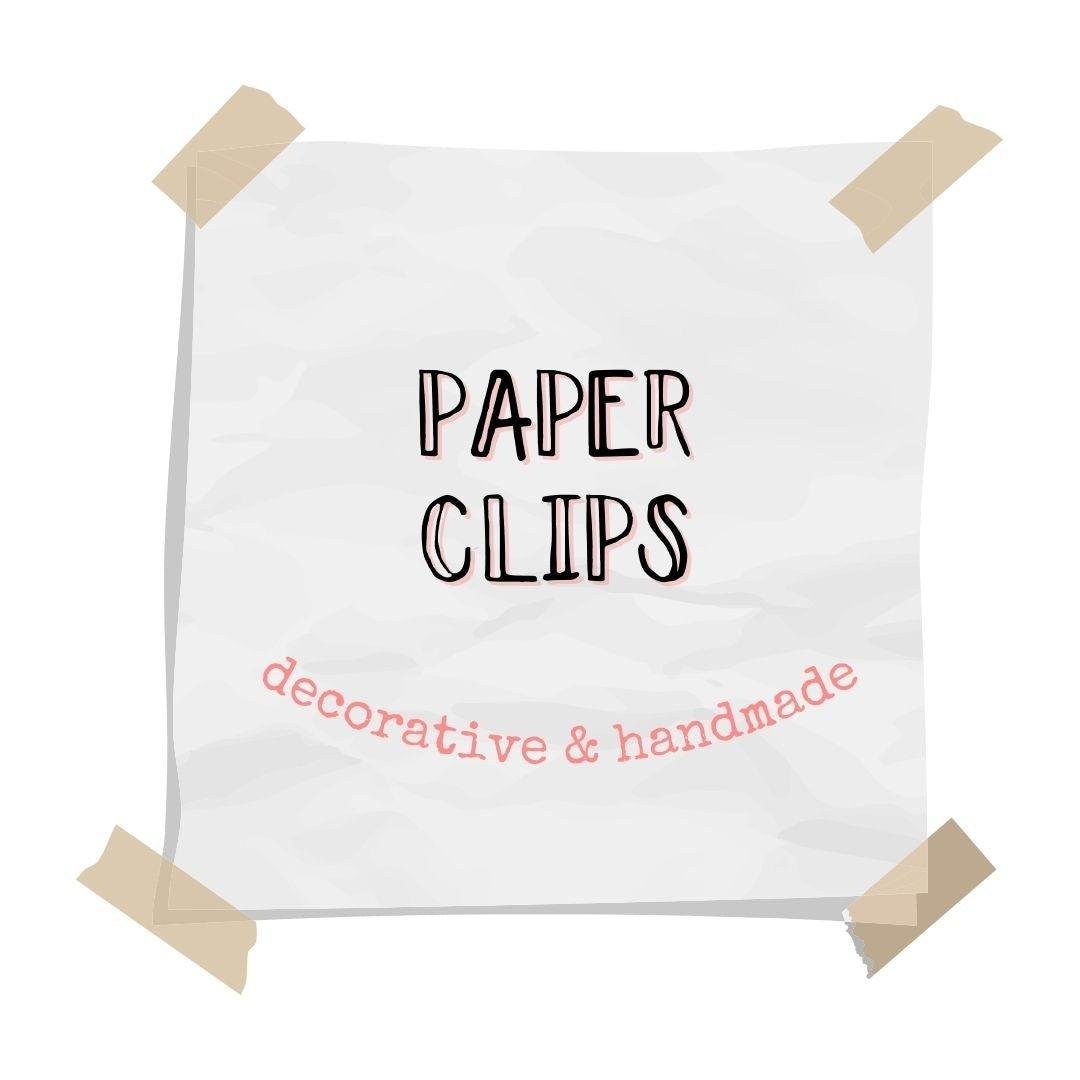 Peel & Heal Studio Decorative Handmade Paper Clips