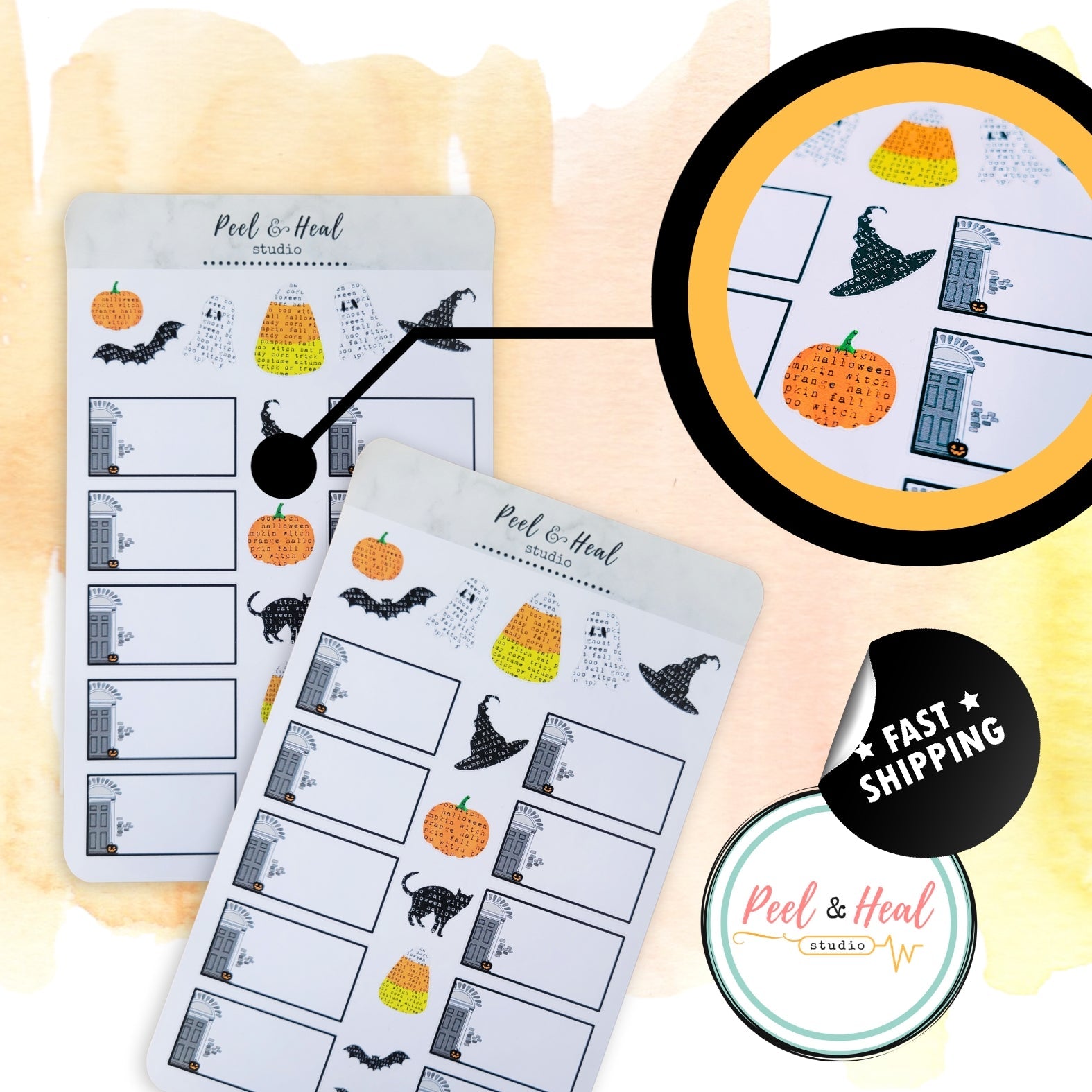 Halloween House Decorative Stickers