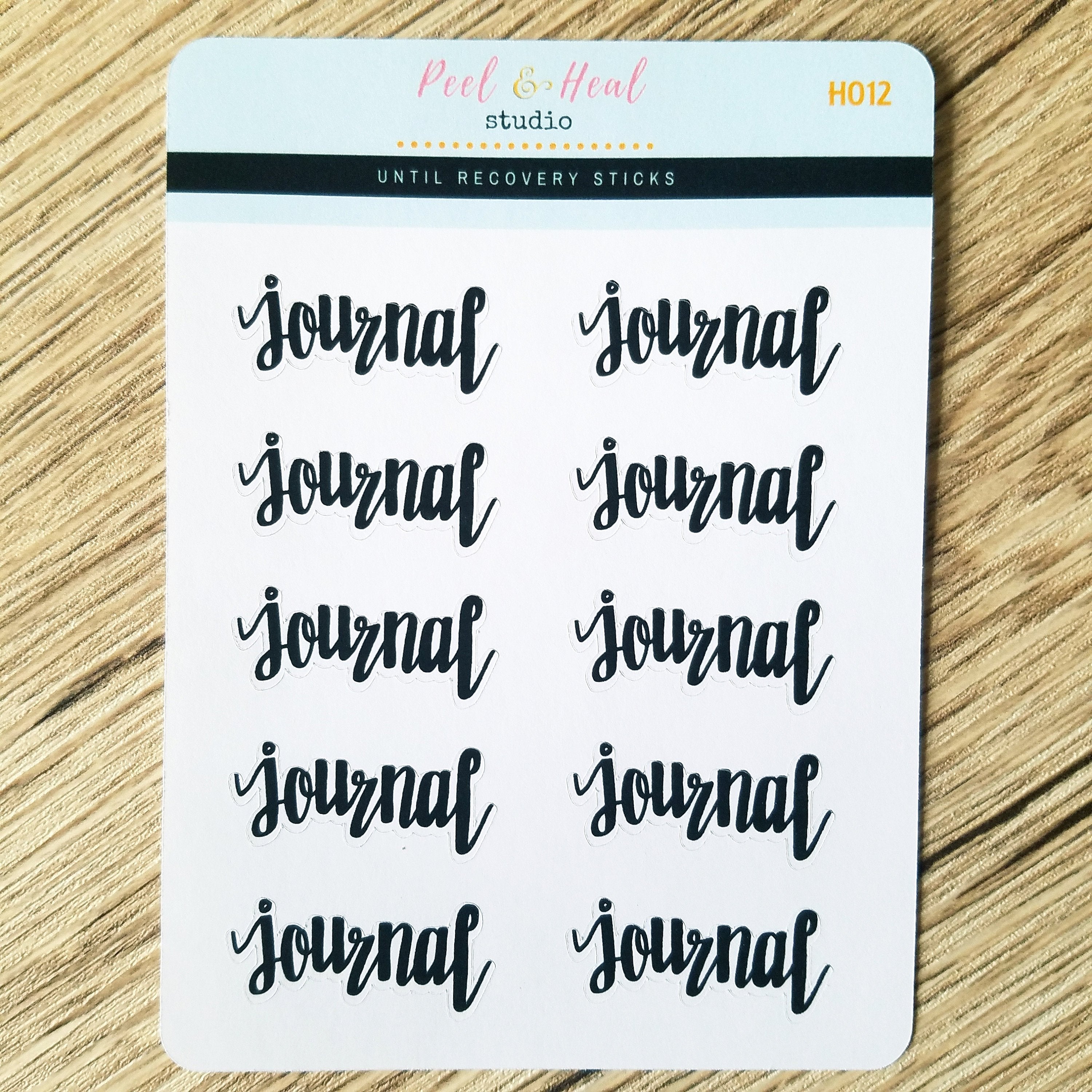 Journal Reminders - Peel & Heal Studio