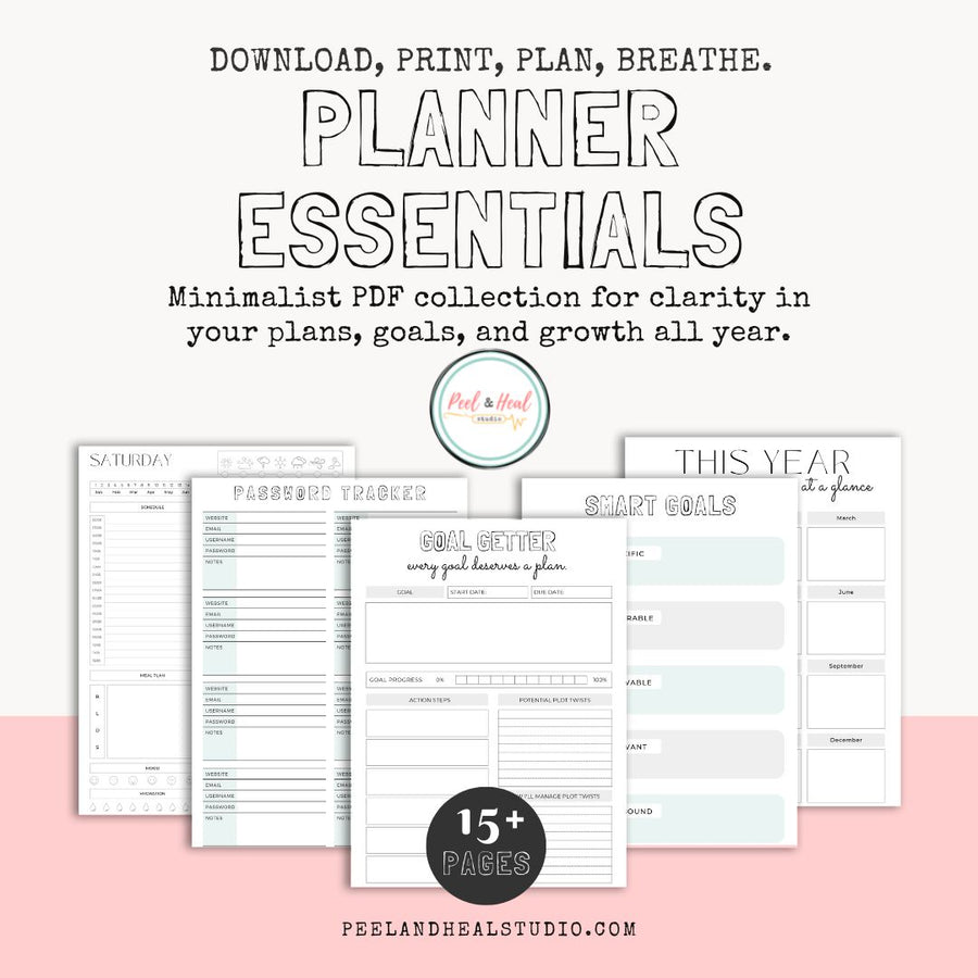 Essential Planner Planner Essentials Printable Bundle