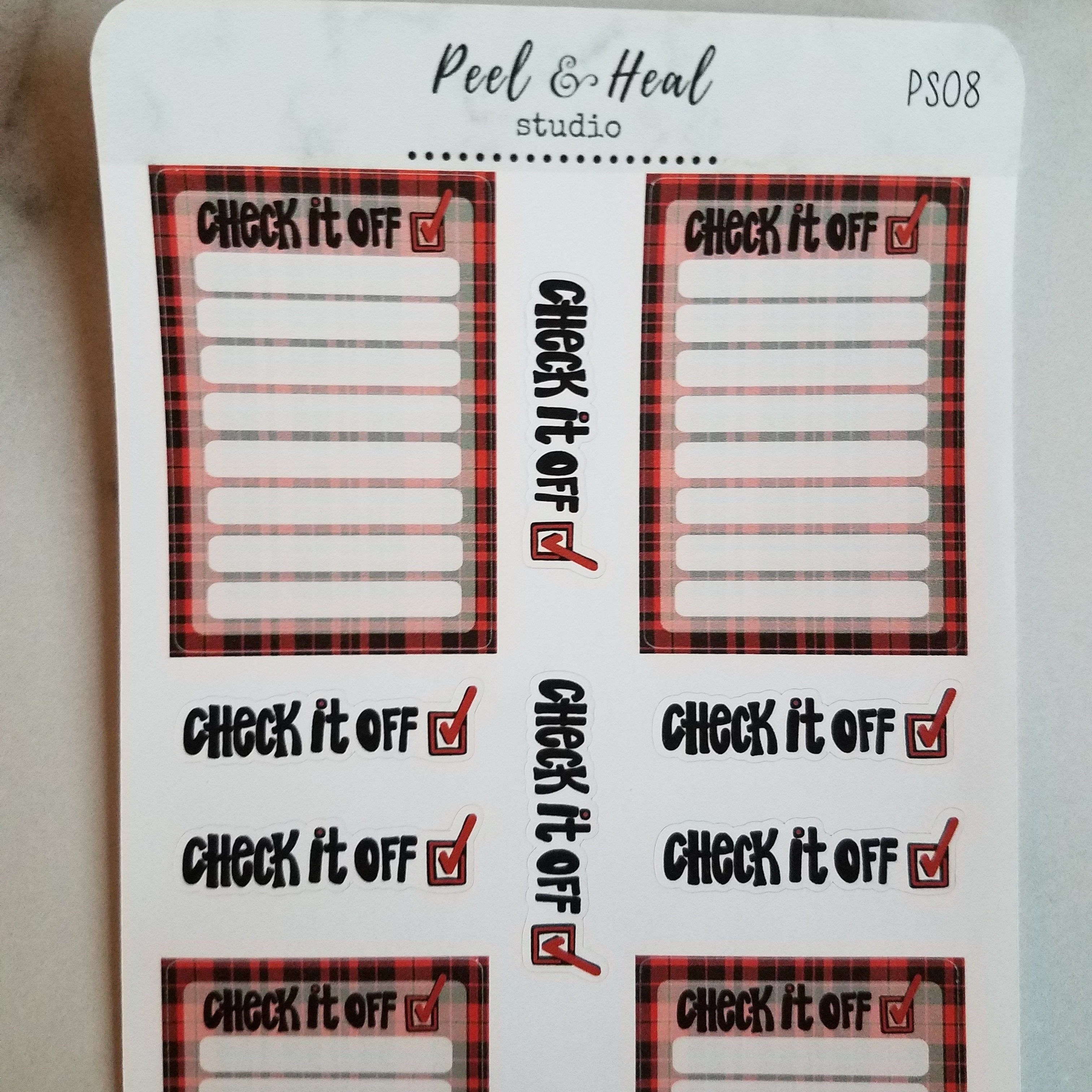 Buffalo Plaid & Bravery: Sticker Sheets