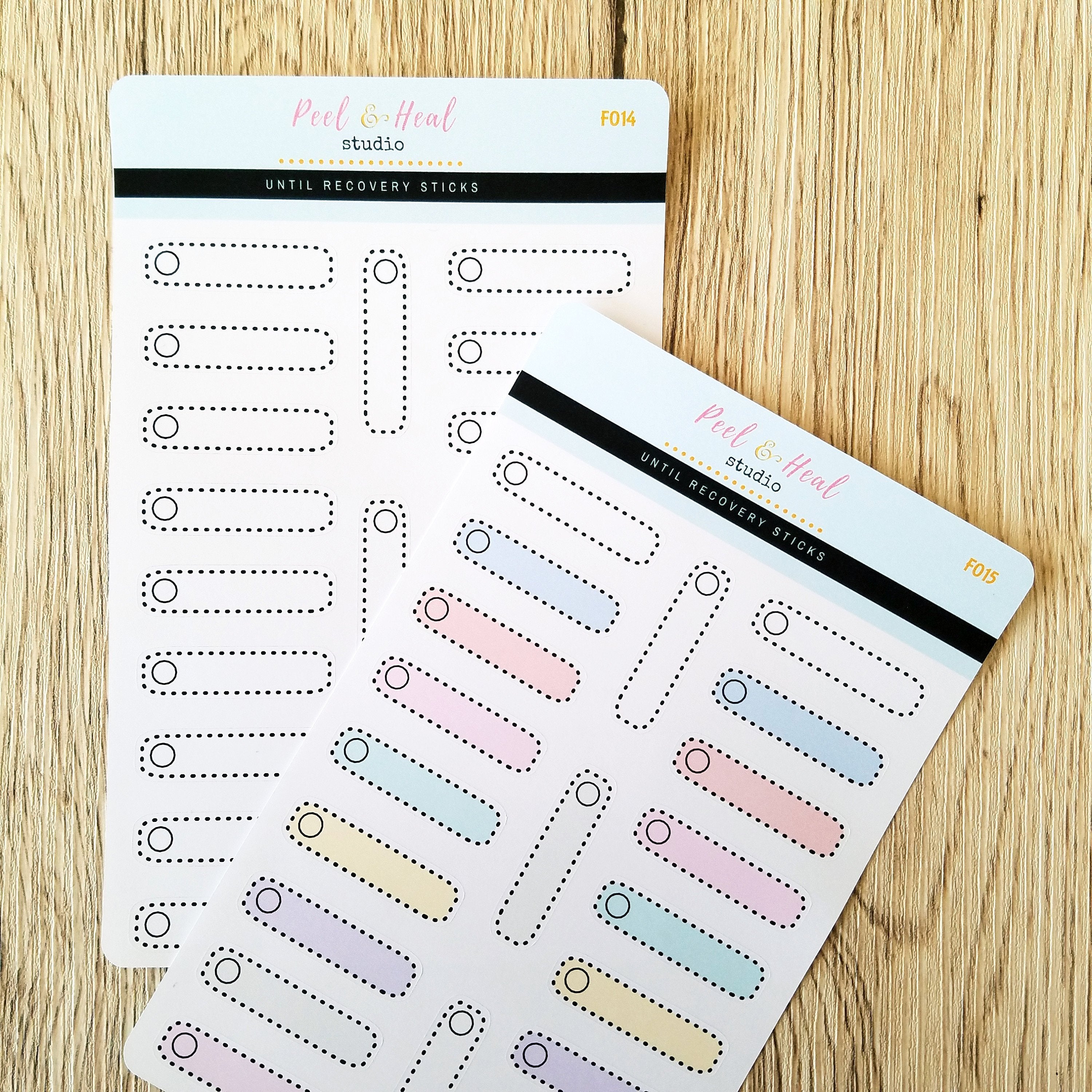 Dashed Checklist Boxes - White or Colorful
