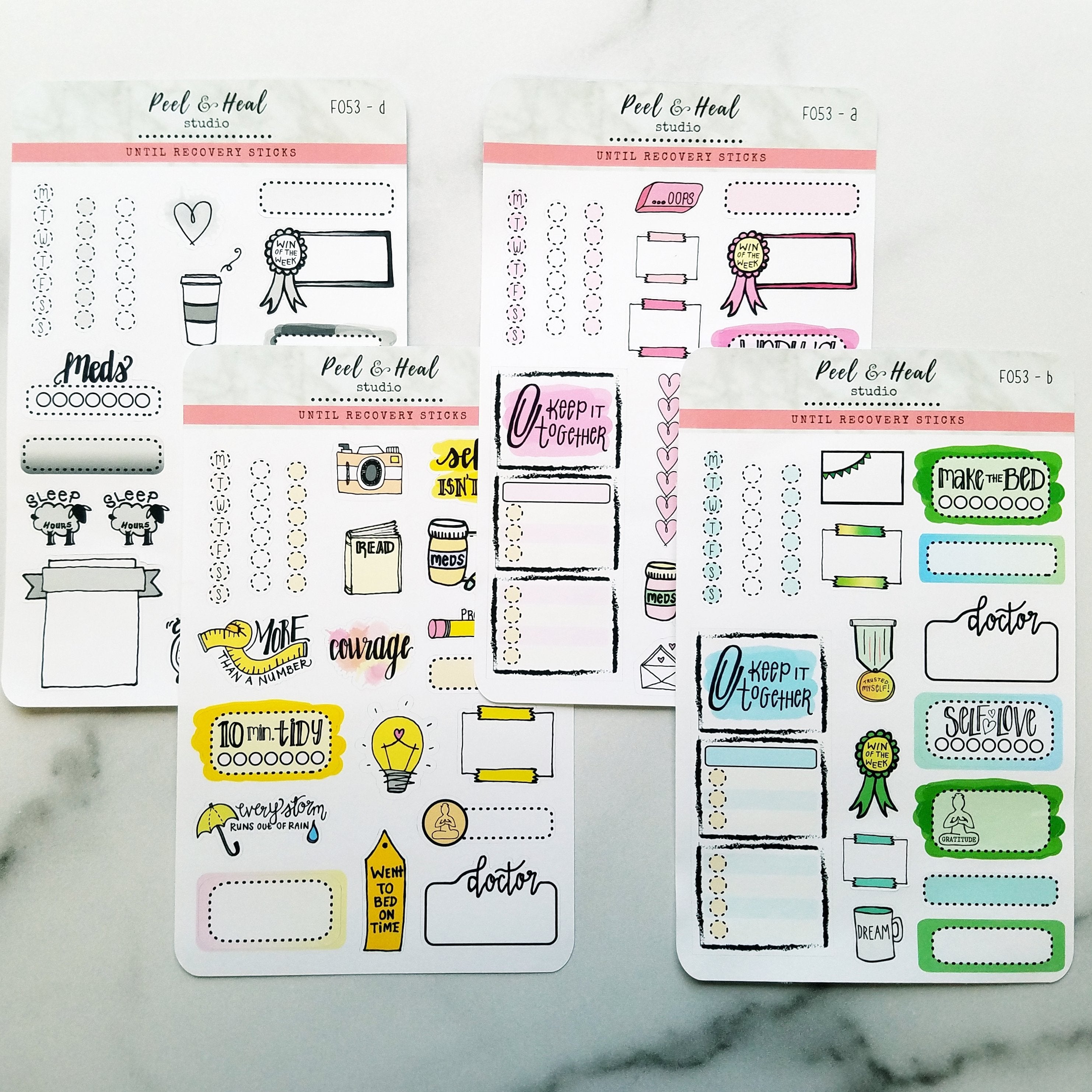 Functional  Habit Trackers – Little Linda Stickers
