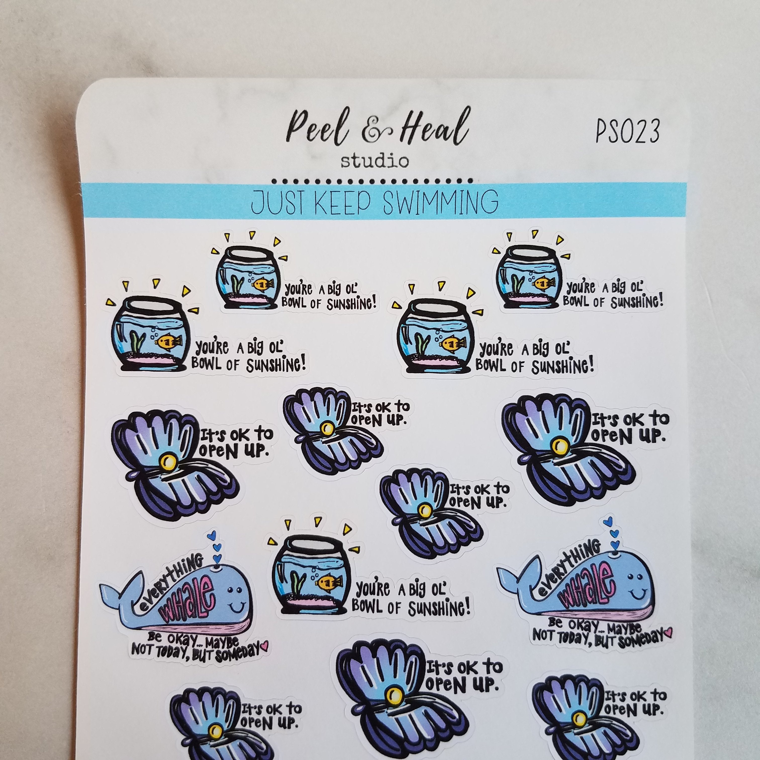 Just Keep Swimming: Sticker Sheets