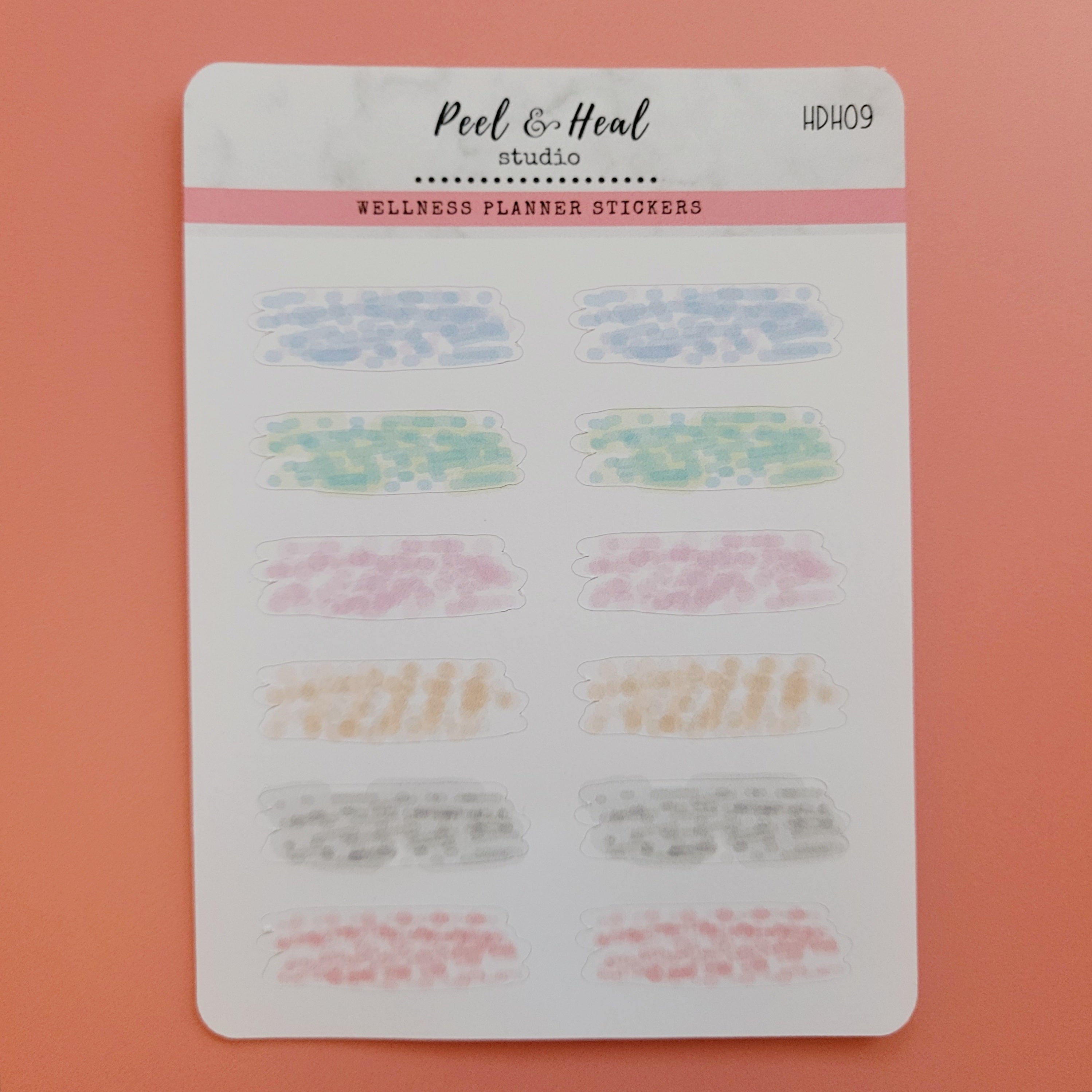 Limited Edition Watercolor Splashes - Burnout Strokes