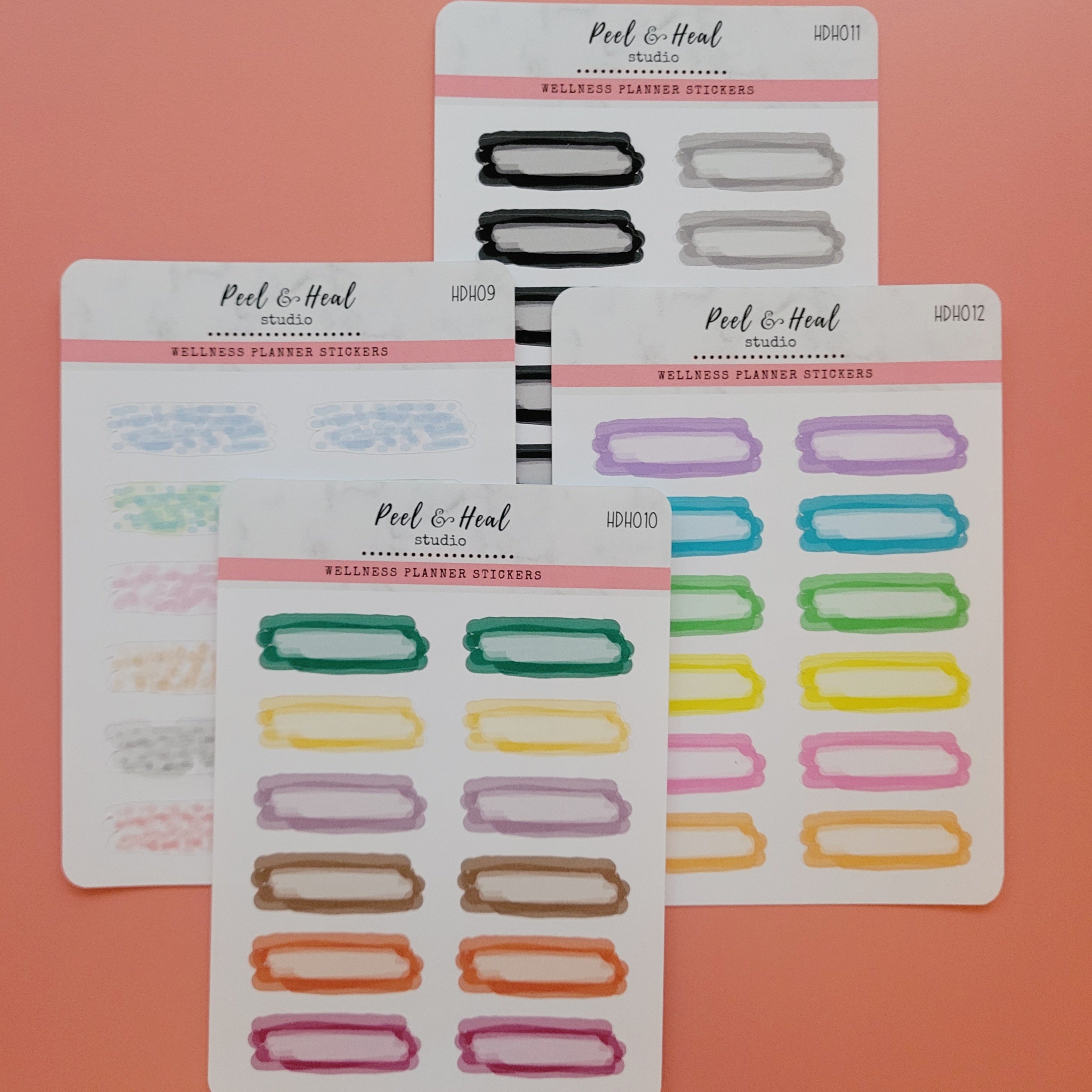 Limited Edition Watercolor Splashes - Burnout Strokes