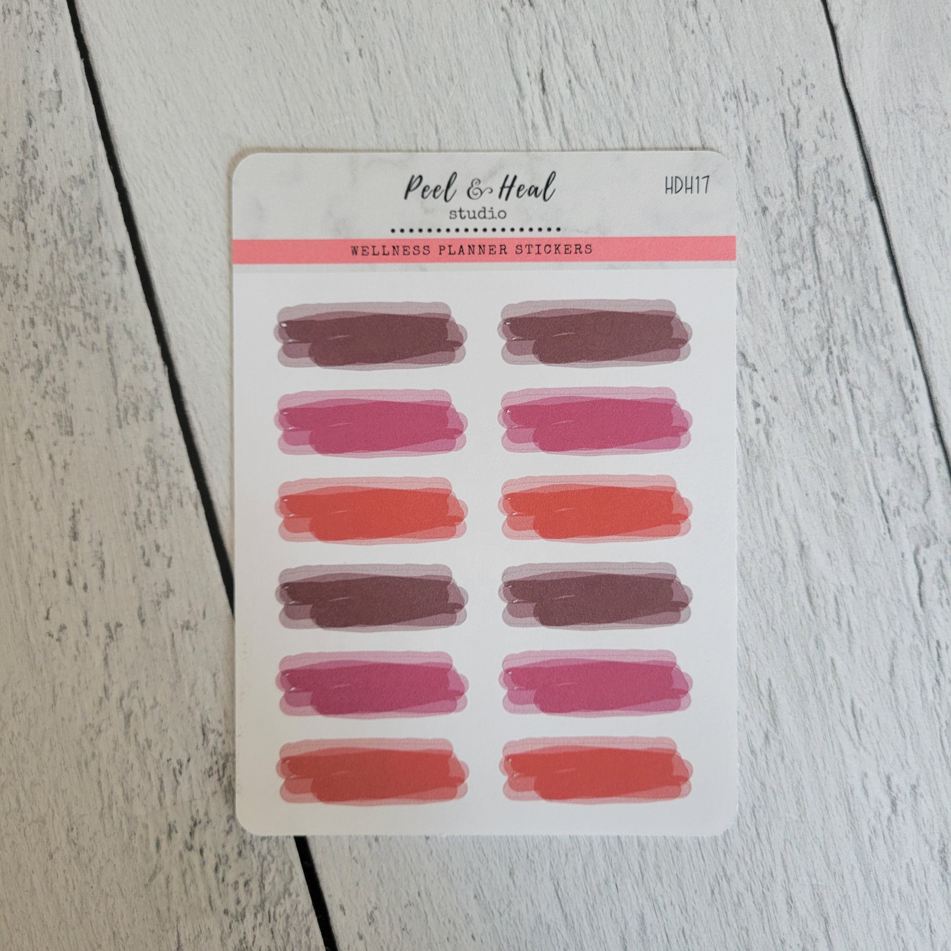 Limited Edition Watercolor Splashes - Holiday Hues - Peel & Heal Studio-Stickers