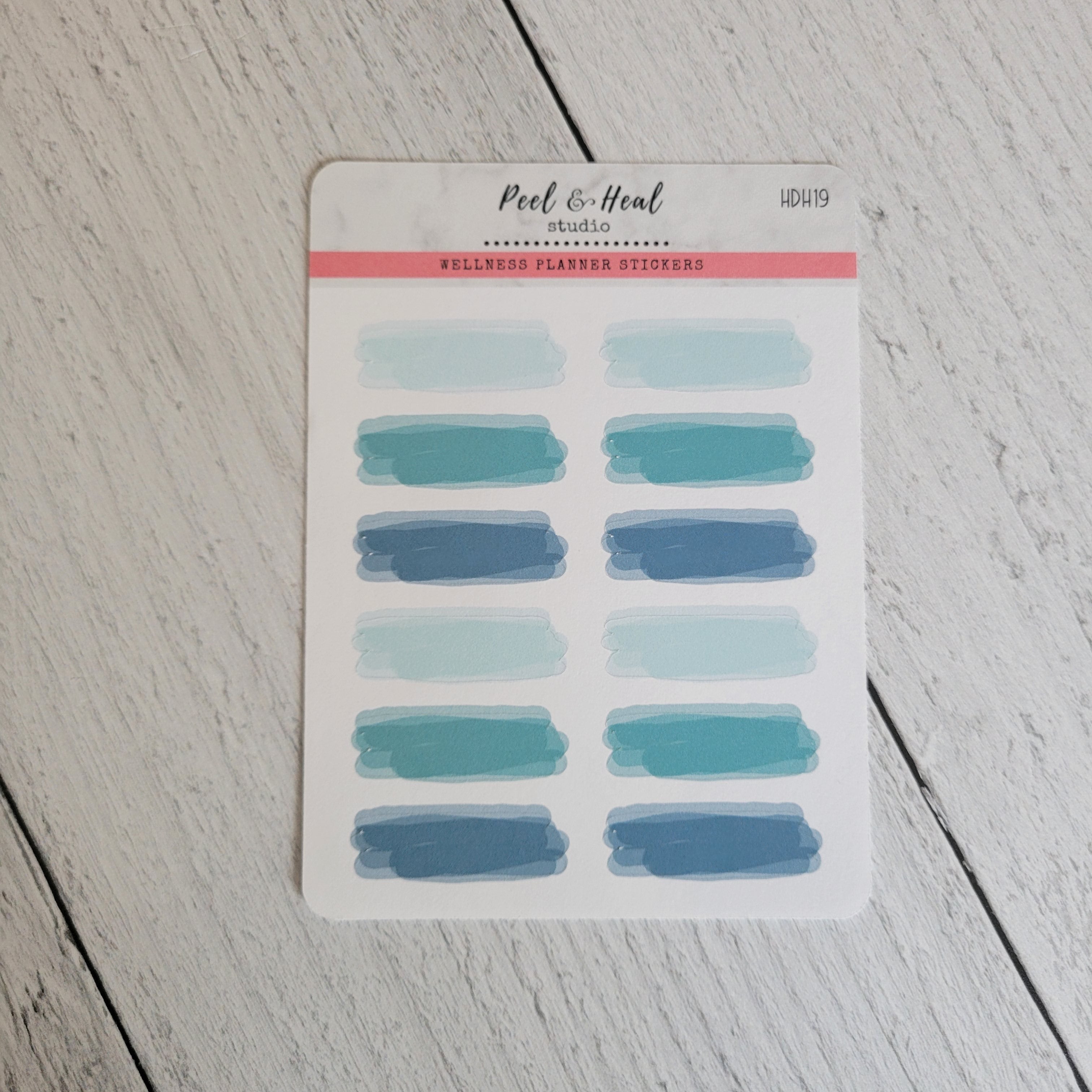 Limited Edition Watercolor Splashes - Holiday Hues - Peel & Heal Studio-Stickers