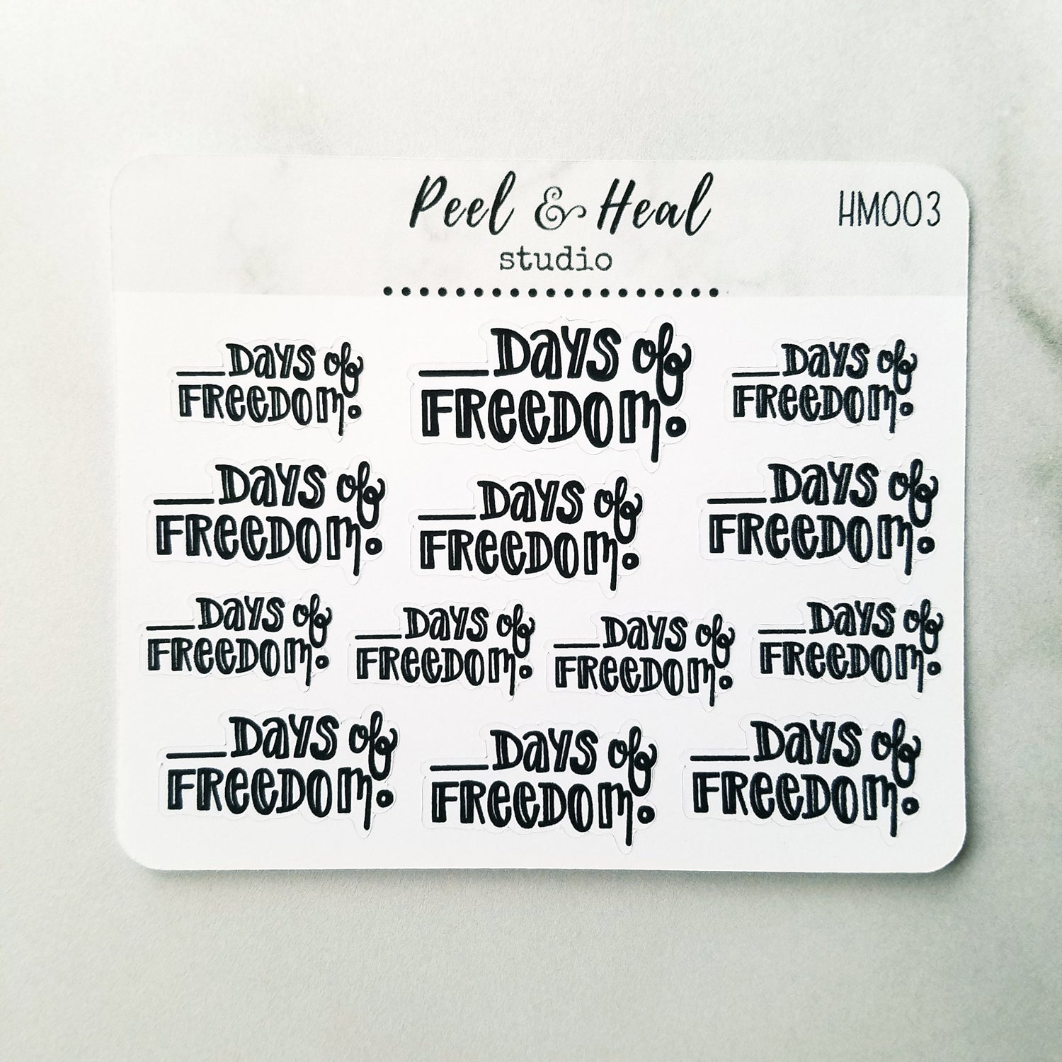 Mini Sticker Sheets Simply Lettered - Mini Sticker Sheets