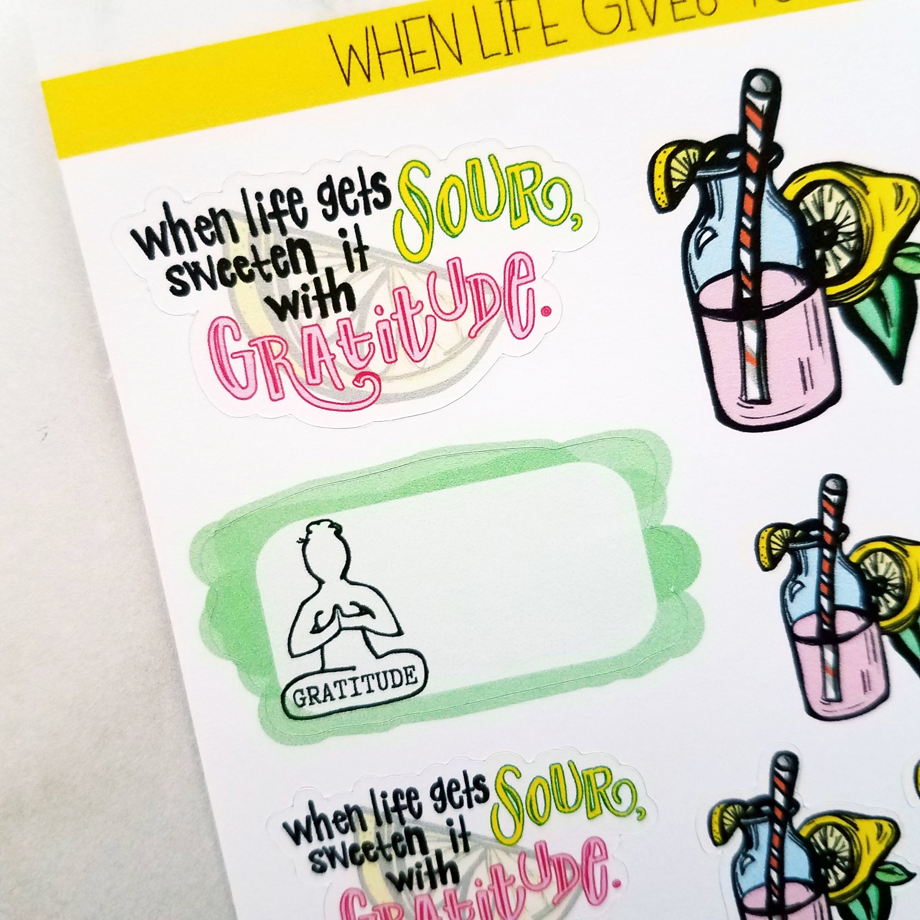 When Life Gives You Lemons: Sticker Sheets