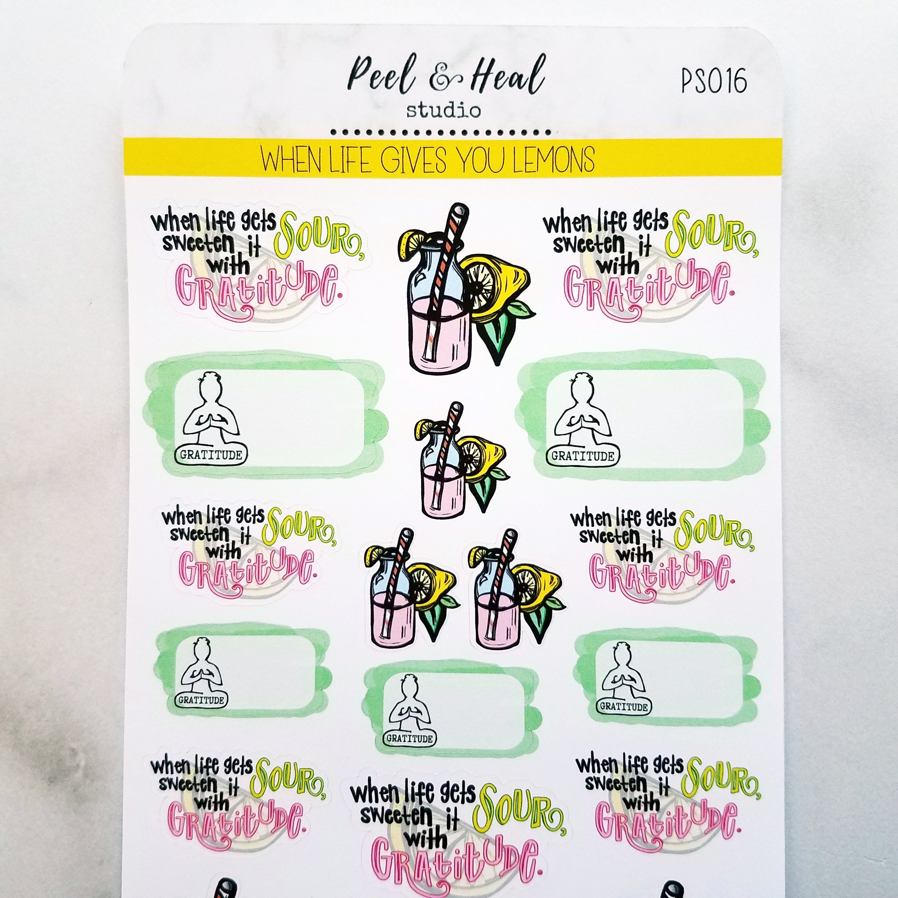 When Life Gives You Lemons: Sticker Sheets